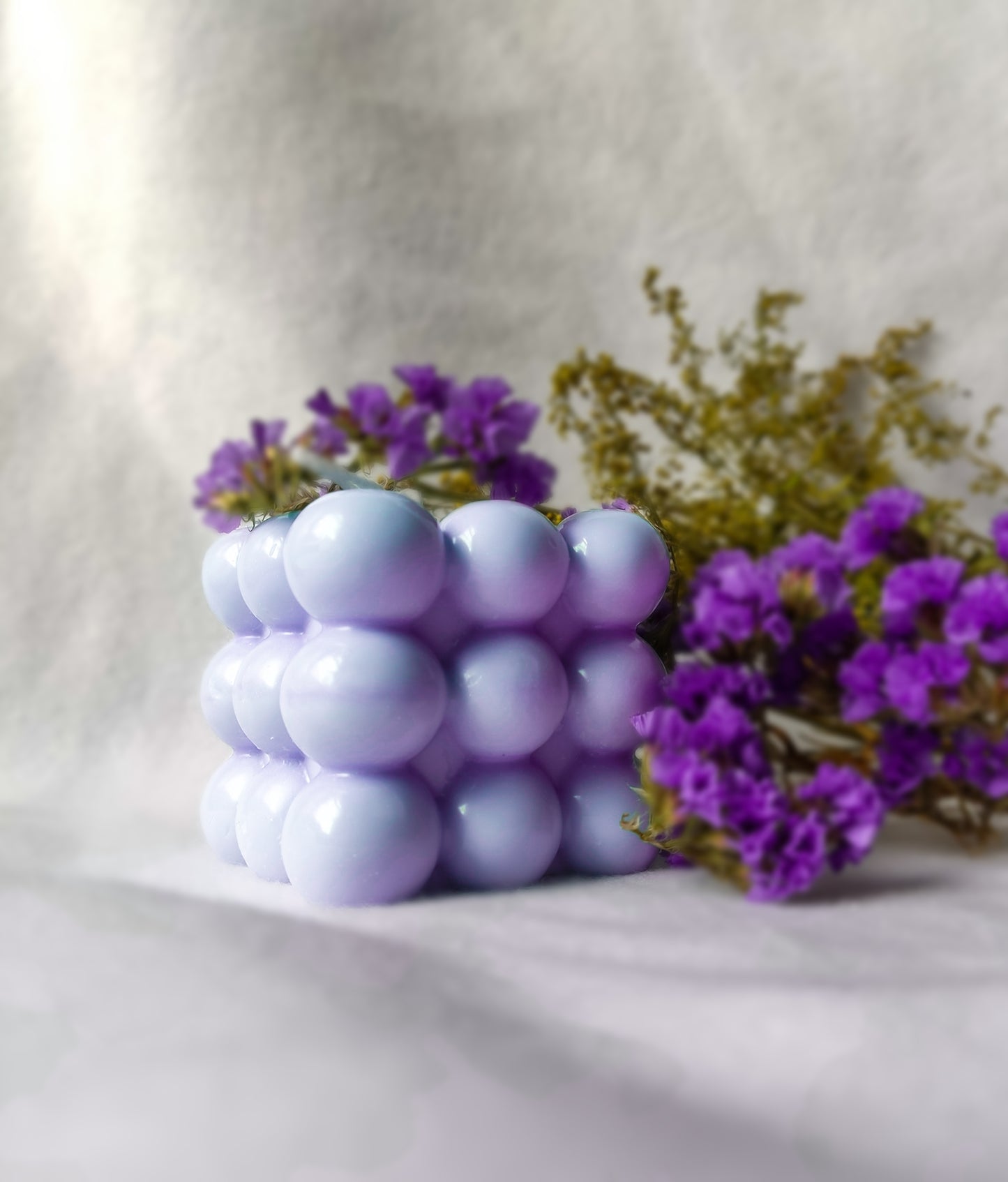 Bubble Round Rubiks Cube Candle