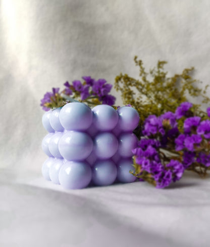 Bubble Round Rubiks Cube Candle