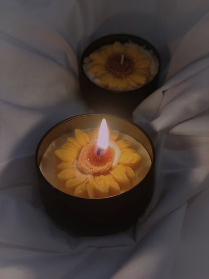 Sunflower Candle jar