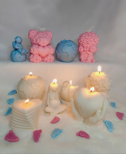 Baby Gender Reveal Candles