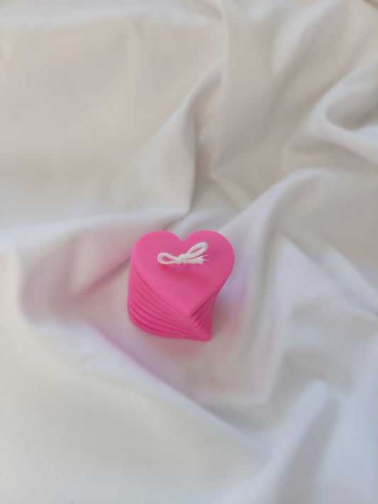 Love Heart Steps candle Valentine's Day